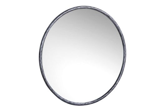 iron Round mirror- Silver -MEDIUM