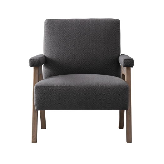 Chopstick dark grey accent chair