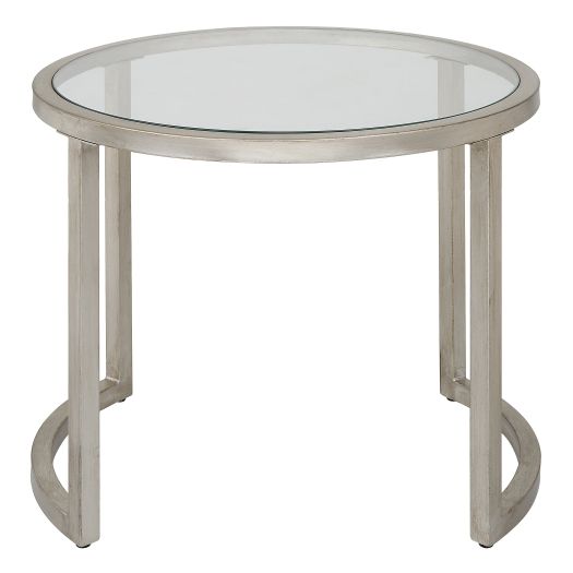 Rhea End Table silver