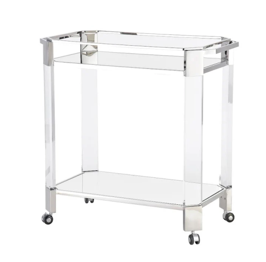 Acrylic service cart 