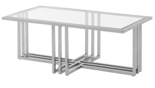 Shiny Silver Coffee Table