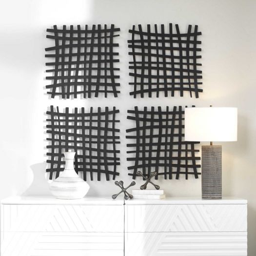 Gridlines Metal Wall Decor