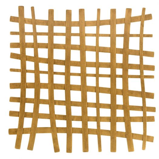 Gridlines Metal Wall Decor, Gold