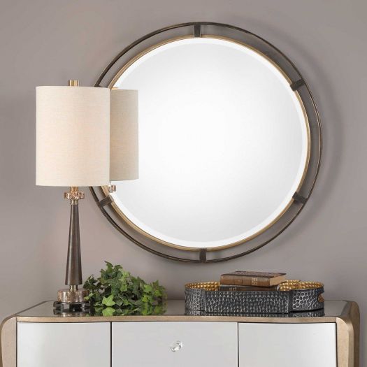 CARRIZO ROUND MIRROR