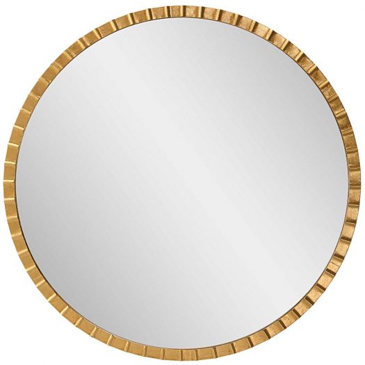 Dandridge Round Mirror, Gold