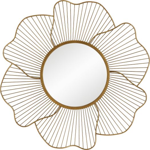 Uttermost Blossom Gold Floral Mirror