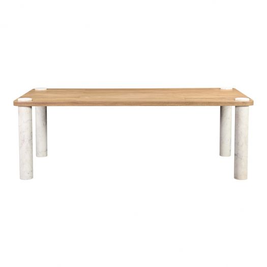 Century Dining Table White Marble Leg