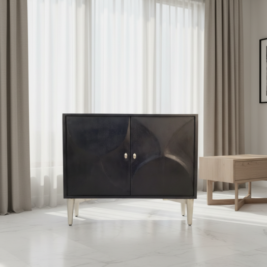 38 Ventric Carved Wood 2-door Chest