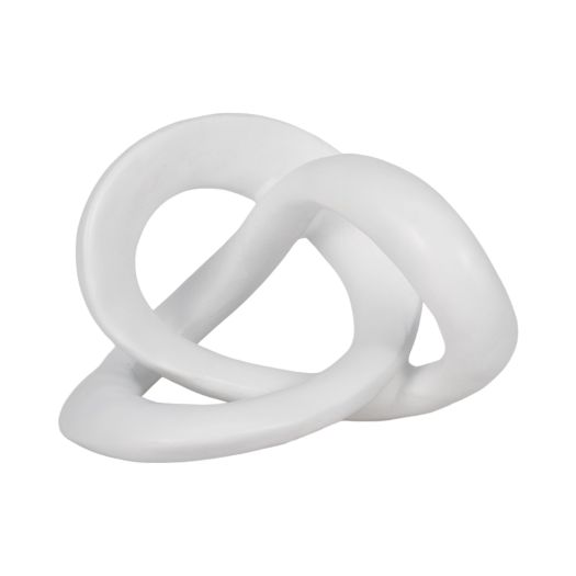 10 Sculptured Knot, White