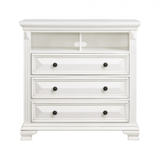 Calloway Media Chest White Color