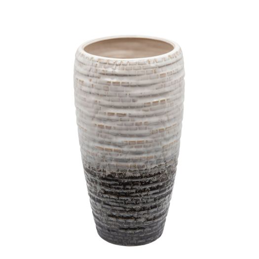 10H TRIBAL VASE, BROWN
