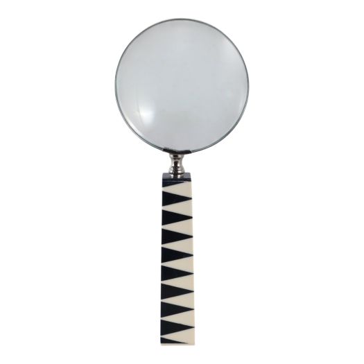 10x4 Sharp Lines Magnifying Glass, Blue/white