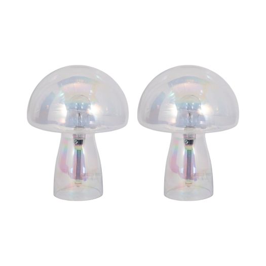 11 Luster Mushroom Lamp, Multi