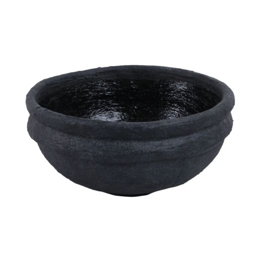 12x12 Textured Bowl, Black