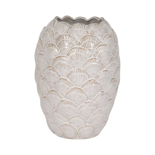 13 Seashells Vase, White