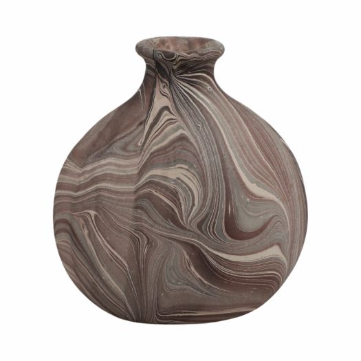 14 CARRANA MEDIUM BROWN ECOMIX VASE