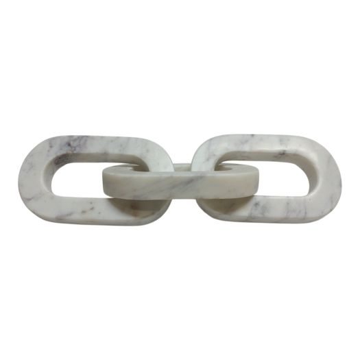 14 Louvine Carved Marble Chain Object