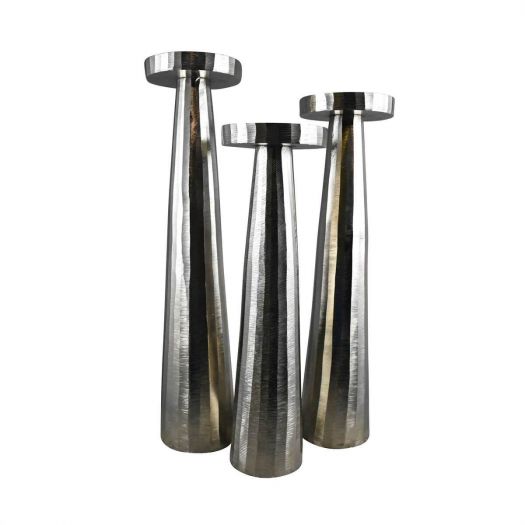 Aluminum 19" Pillar Holder, Silver