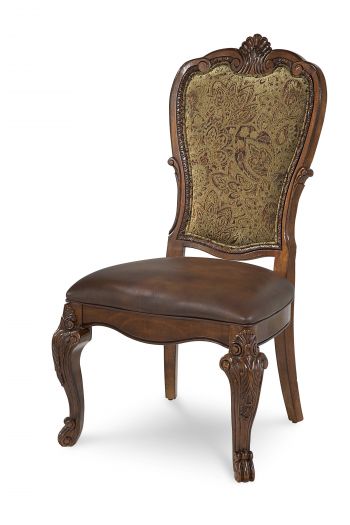 Old World Upholstered Back Side Chair