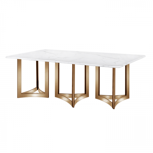 Alexa Marble Top Dining Table