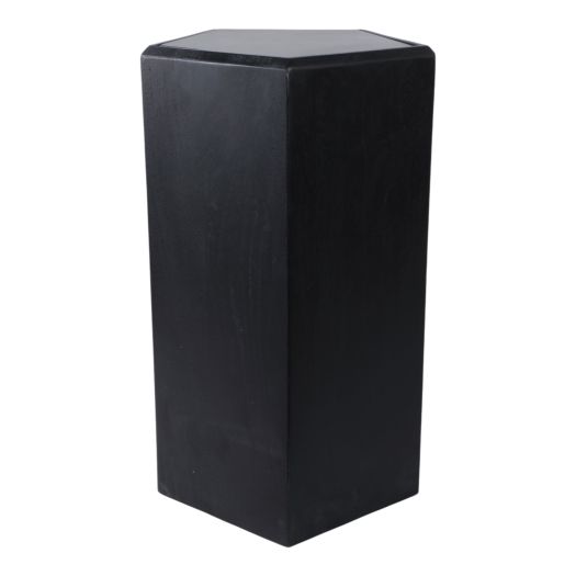 14x24 Avzar Small Wood And Marble Pedestal