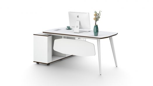 White Executive Desk