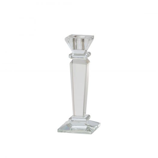 Glass 7" Candle Holder, Clear