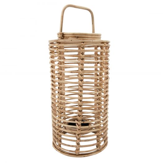 19"H Wicker Lantern, Natural