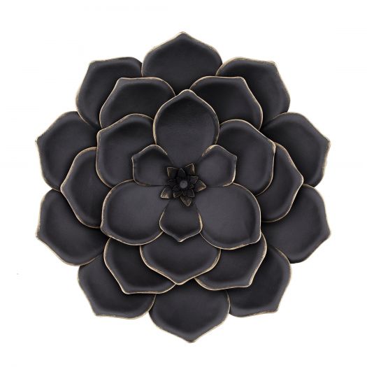 Metal 17" Multi-Layer Flower Wall De