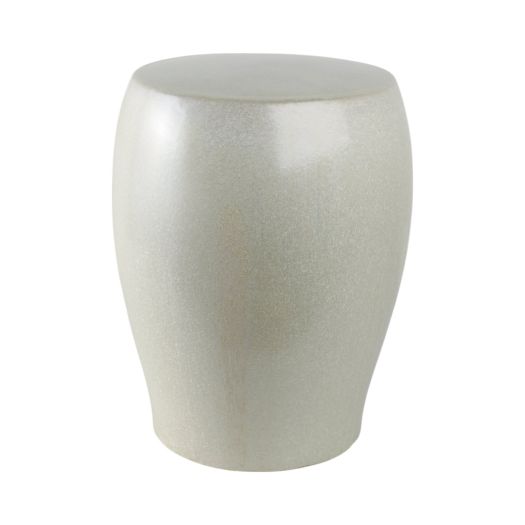 15x19 Silute Cream Garden Stool