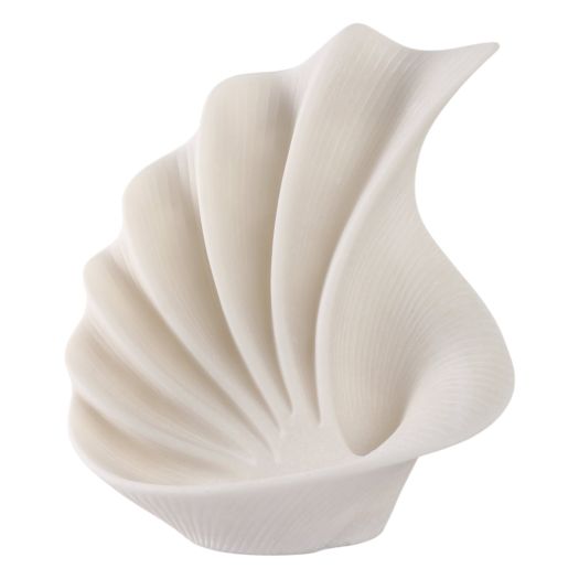 16 Laramie Quartz Resin Shell Statuary, White