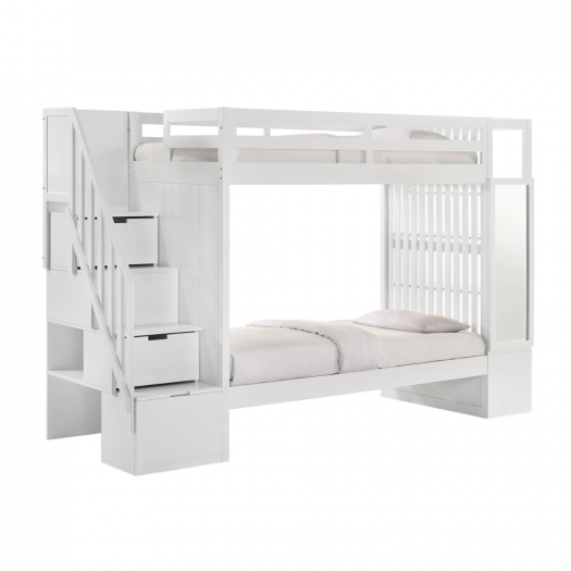 Brian Twin Over Twin Bunk Bed In White