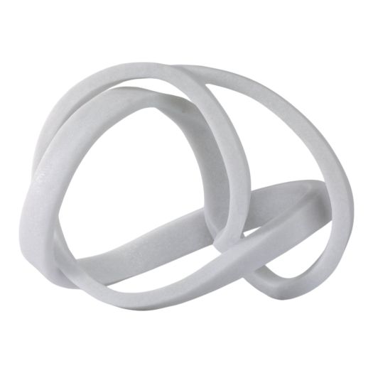 16x12 Resin Knot Object, White