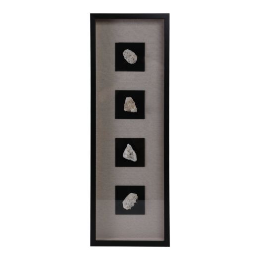 16x47 Vitre Crystal Cluster Shadowbox Art