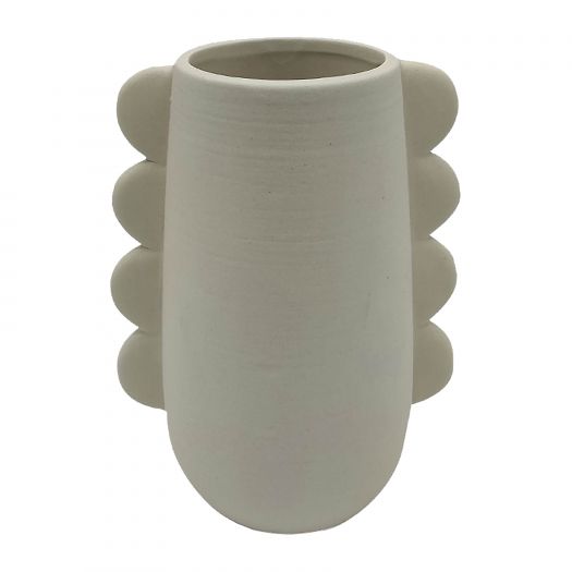 DOL, 7" EARED VASE, COTTON