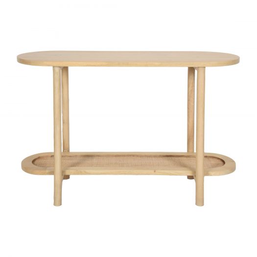 WOOD/RATTAN, 45"L CONSOLE, NATURAL KD