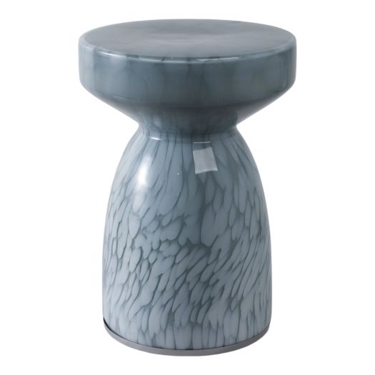 18 Mendoza Small Art Glass Table, Teal