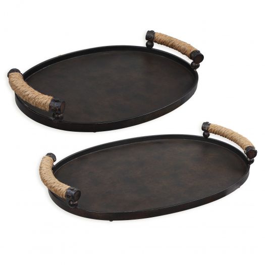 Viggo Bronze Trays, Set/2