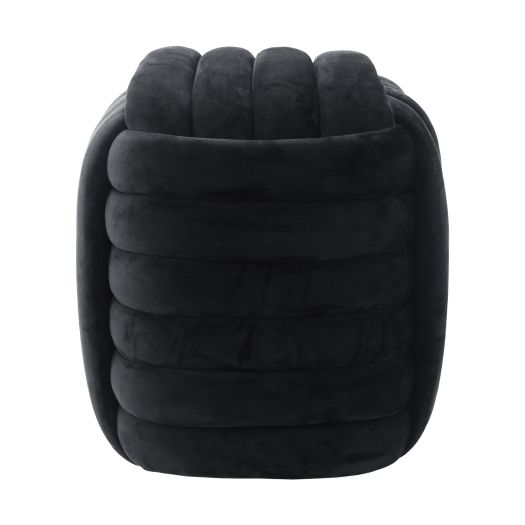 19 Machar Black Velvet Knot Stool