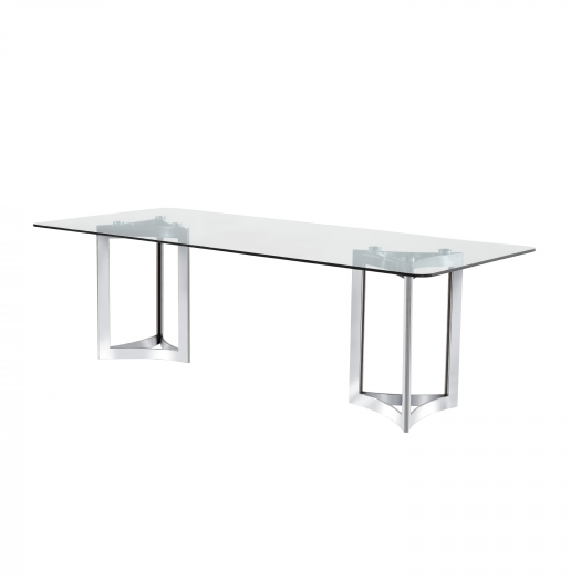 Alexa Glass Top Dining Table