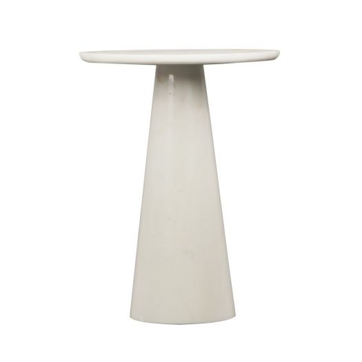 Banswara White Marble Side Table