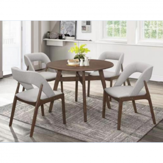 MEDELINE 4 SEATER BROWN DINING SET