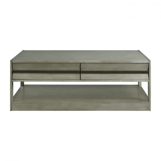 Gordon Rectangular Coffee Table In Grey