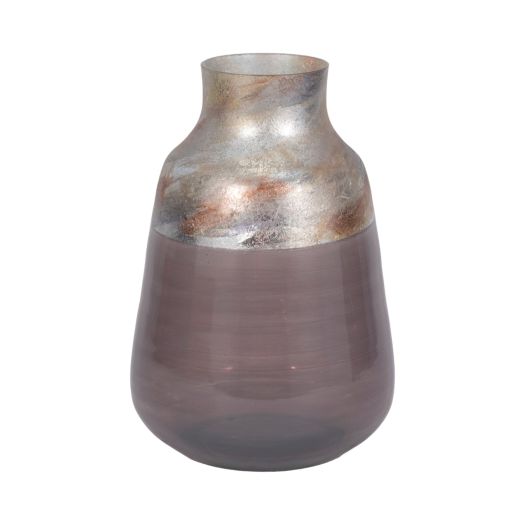 2-tone Glass Vase, Grey Multi
