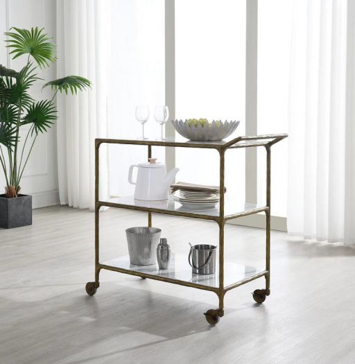 Iron - Gold Marble tray