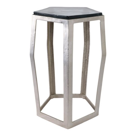 22 Hettinger Small Silver Accent Table