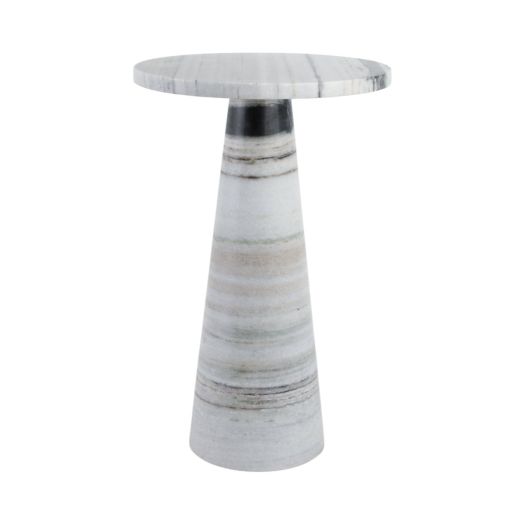 Panda Stone Marble Accent Table