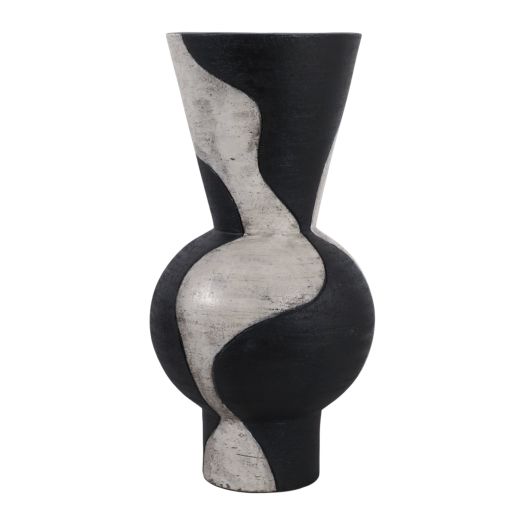 23" MAISON LARGE ROUND OVERSIZED FLOOR VASE