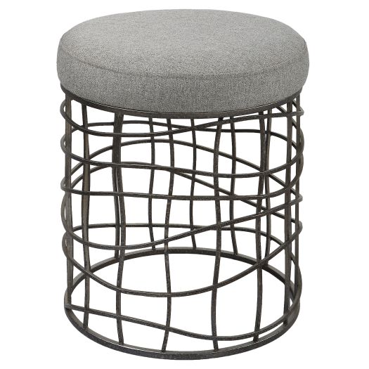 Carnival Iron Round Accent Stool