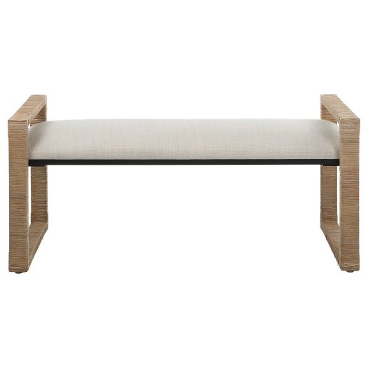 Areca Coastal Rattan Bench